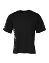 Dolce & Gabbana Black Logo Print Cotton Men Crew Neck T-shirt In Black