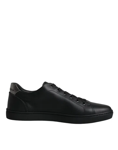 Dolce & Gabbana Black London Sacred Heart Men Trainers Shoes
