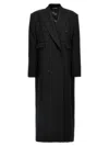 Dolce & Gabbana Dolce&gabbana Black Double Breasted Coat In Wool In Black