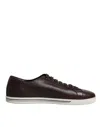 Dolce & Gabbana Black Low Top Men Saint Tropez Sneakers Men's Shoes In Black And White