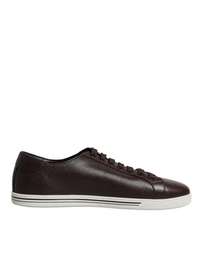 Dolce & Gabbana Low Top Men Saint Tropez Sneakers Men's Shoes In Black And White