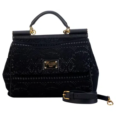 Pre-owned Dolce & Gabbana Black Macrame' Bag