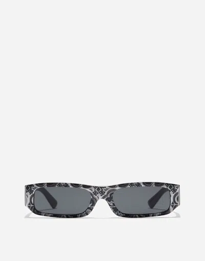 Dolce & Gabbana Black Maiolica Sunglasses