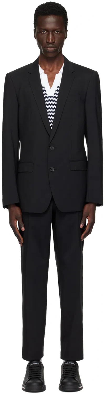 Dolce & Gabbana Black Martini-fit Suit In Nero