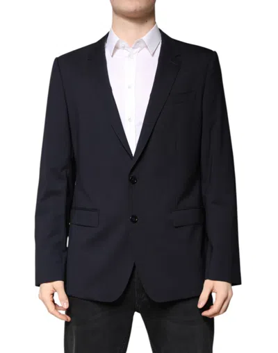 Dolce & Gabbana Black Martini Single Breasted Coat Men's Blazer