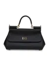 Dolce & Gabbana Black Medium Sicily Handbag