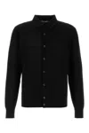 Dolce & Gabbana Black Mesh Cardigan In Black