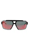 Dolce & Gabbana Black Metal Pilot Frame Shades Eyewear Sunglasses In Black