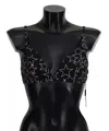 Dolce & Gabbana Black Millennials Star Non Wire Cotton Bra Women's Underwear In Multi