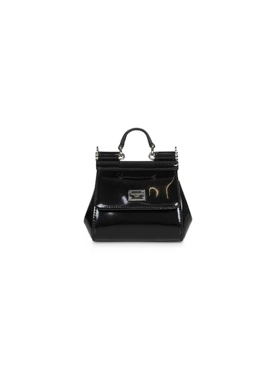 Dolce & Gabbana Black Mini Sicily Bag