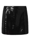 Dolce & Gabbana Glamorous Sequin Mini Skirt In Black