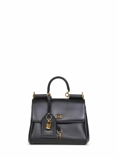 Dolce & Gabbana Black My Sicily Small Handbag