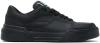 DOLCE & GABBANA BLACK NAPPA CALFSKIN NEW ROMA SNEAKERS