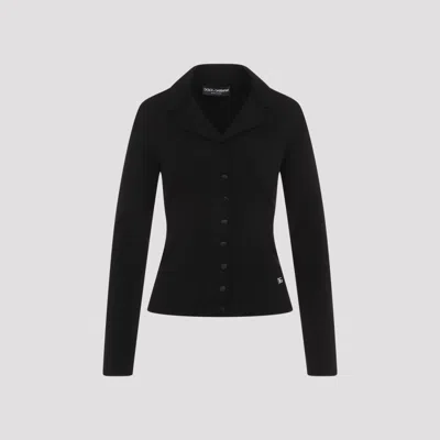 Dolce & Gabbana Black Notched Collar Blazer