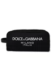 Dolce & Gabbana Necessaire With Logo In Black
