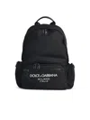Dolce & Gabbana Black Nylon Blend Backpack Men In Black