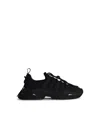 Dolce & Gabbana Black Sneakers With Chunky Sole And Breathable Upper In Black