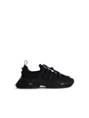Dolce & Gabbana Black Sneakers With Chunky Sole And Breathable Upper In Black