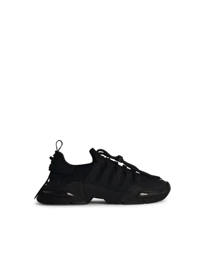 DOLCE & GABBANA BLACK NYLON BLEND SNEAKERS