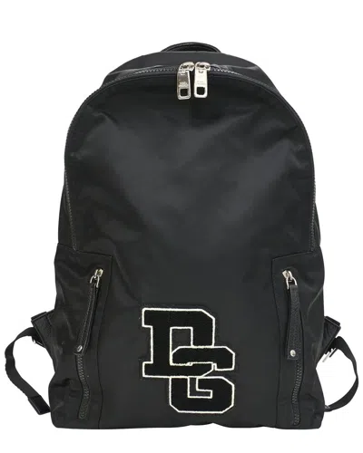 Dolce & Gabbana Black Nylon Dg Patch Backpack (authentic Pre-loved)