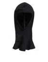 Dolce & Gabbana Black Nylon Elastane Balaclava Hood Face Cover Hat In Blue