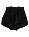 Dolce & Gabbana Black Nylon High Waist Short Panty Women's Underwear In Black