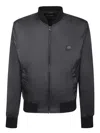 Dolce & Gabbana Black Nylon Tag Jacket In Black