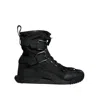 Dolce & Gabbana Black Nylon Lace-up Boots In Black