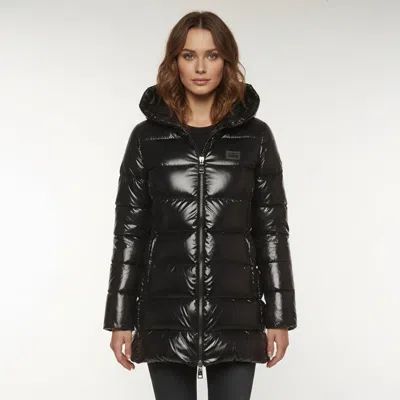 Pre-owned Dolce & Gabbana Black Nylon Long Sleeve Down Jacket S