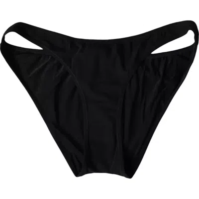 Dolce & Gabbana Black Nylon Swimwear Beachwear Bottom Women's Bikini