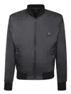 Dolce & Gabbana Black Nylon Tag Jacket In Black