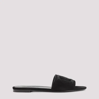 Dolce & Gabbana Black Open Toe Sandals