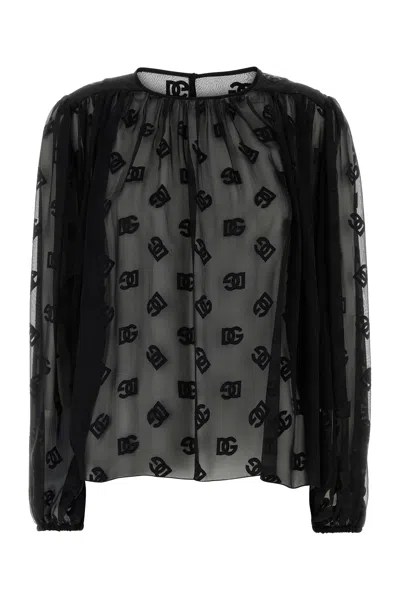 Dolce & Gabbana Black Organza Blouse