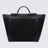 Dolce & Gabbana Black Panama And Leather Top Handle Bag
