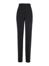 Dolce & Gabbana Black Pants With High Waist And Belt Loops In Black