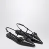 Dolce & Gabbana Black Patent Low Slingback In Black