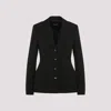 Dolce & Gabbana Single-breasted Virgin Wool Blazer In Black