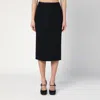 Dolce & Gabbana Gabardine Virgin-wool Midi Skirt In Black