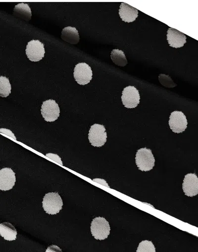 Dolce & Gabbana Black Polka Dot Fishnet Pantyhose Stockings Socks