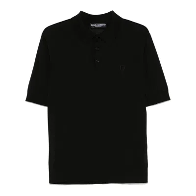 Dolce & Gabbana Silk Sweaters In Black