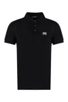 Dolce & Gabbana Black Polo With Logo Plaque