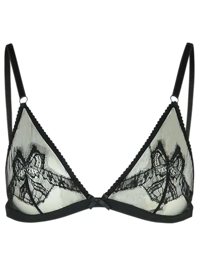 DOLCE & GABBANA BLACK POLYAMIDE BLEND BRA