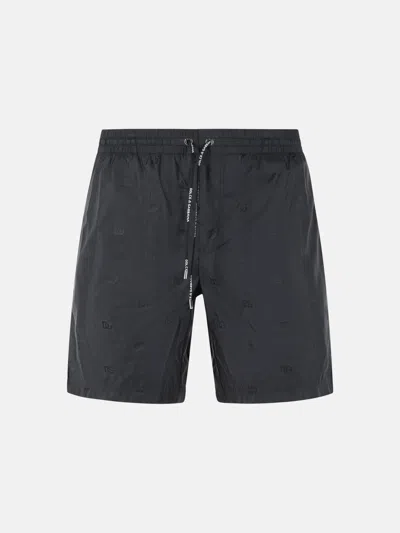 Dolce & Gabbana Kids' Black Polyamide Swimsuit