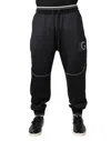 Dolce & Gabbana Black Polyester Logo Jogger Men's Pants