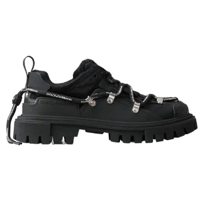Dolce & Gabbana Black Polyester Men's Boot