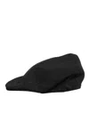 Dolce & Gabbana Black Polyester Newsboy Men Cloth Capello Hat In Black