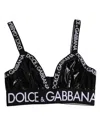 Dolce & Gabbana Black Polyester Soft Cup Brassiere Underwear In Black