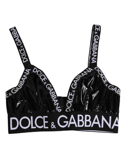 Dolce & Gabbana Black Polyester Soft Cup Brassiere Underwear