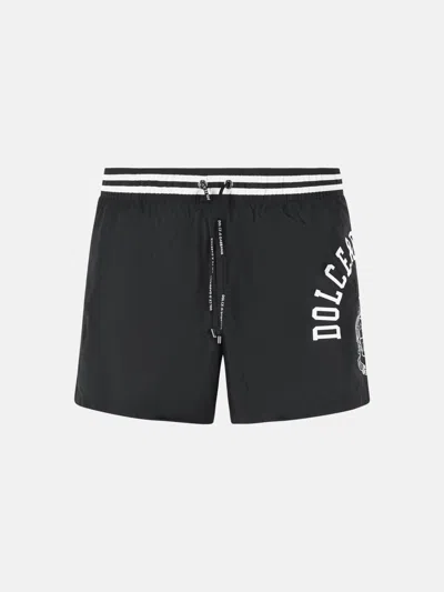 Dolce & Gabbana Kids' Black Polyester Swimsuit