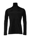 Dolce & Gabbana Black Polyester Turtleneck Pullover Sweater In Black